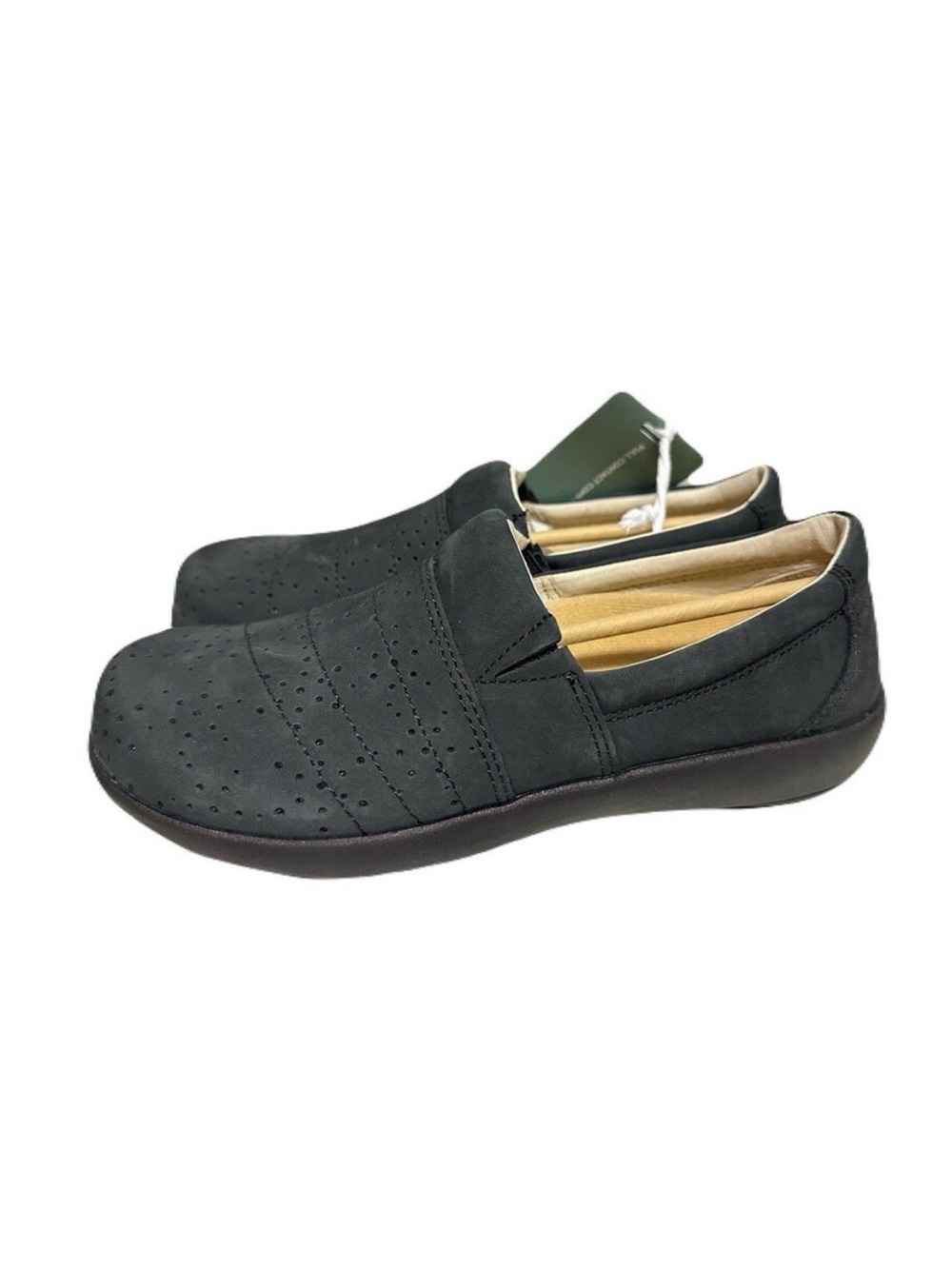 NEW Revitalign Ridgeway Picasso Womens Size 5.5 Black Leather Comfort Clog Shoe